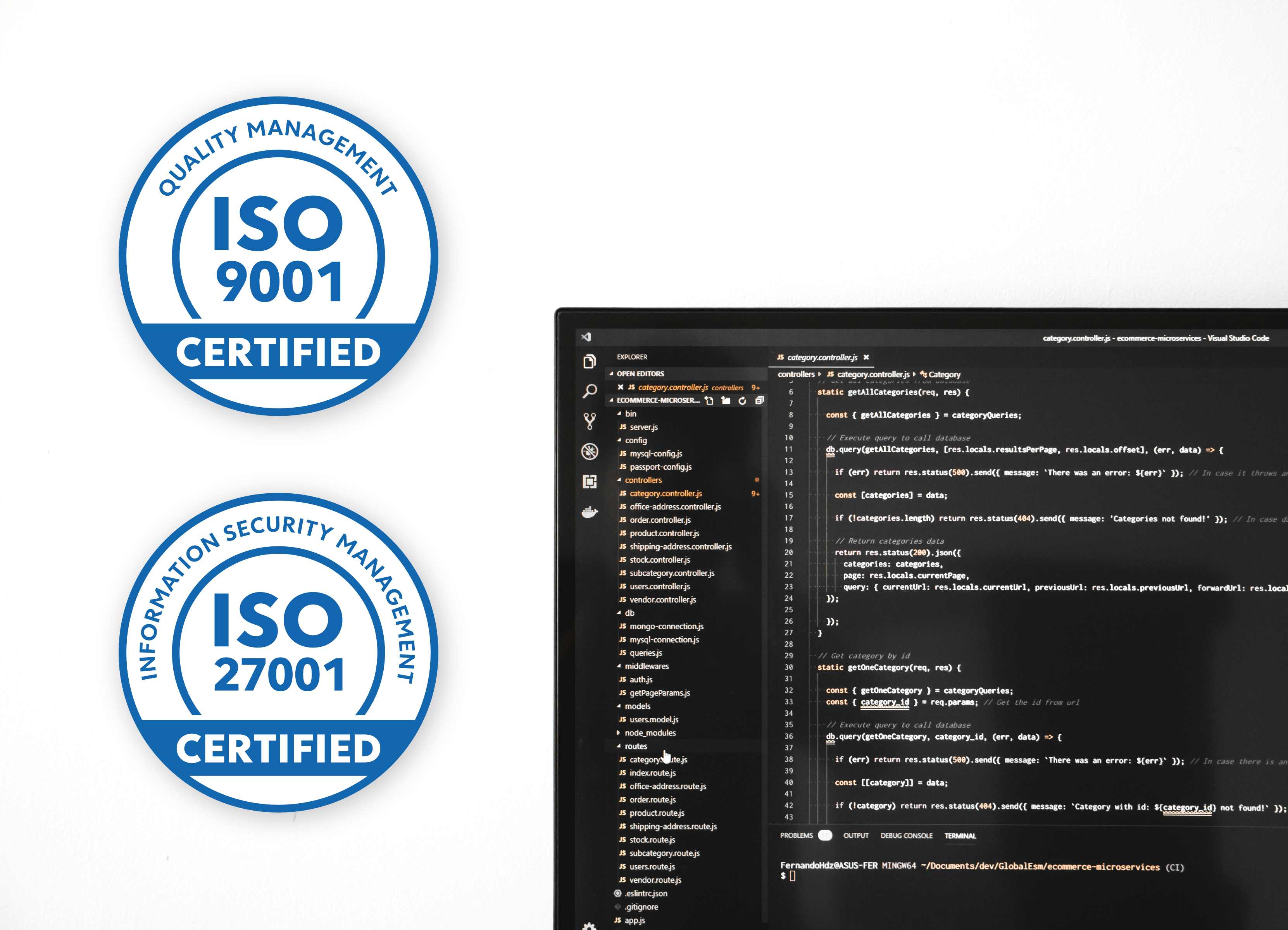 ISO 9001 und ISO 27001 Zertifizierung farbcode GmbH